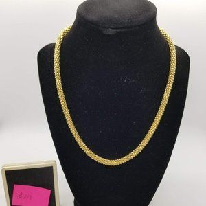 Vintage Milor 925 Italy Necklace 18" hollow